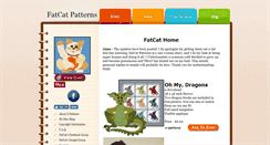 Desktop Screenshot of fatcatpatterns.com