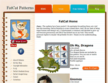 Tablet Screenshot of fatcatpatterns.com